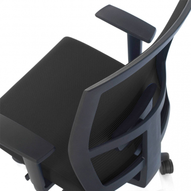 silla ergonomica negro estructura negra malla brazos regulables 1d soporte lumbar 8