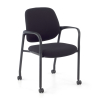 Silla de formación con brazos Viterbo, ruedas, acolchada