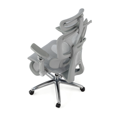 silla ergonomica gris sense ultra malla brazos regulables 4d soporte lumbar reposacabezas reposapies extensible 12