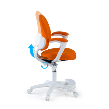 silla de escritorio infantil naranja mickey tela brazos fijos 3