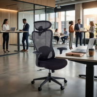 Silla de Escritorio Vital, reposacabezas, soporte lumbar