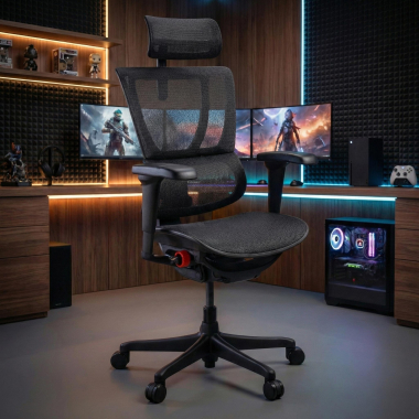 silla gaming negro silla gaming malla brazos regulables 5d soporte lumbar reposacabezas 2