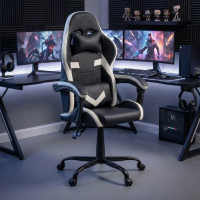 Silla gamer con brazos...