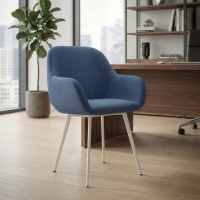 Silla Confidente Greta, 4 patas, brazos tapizados