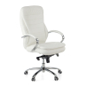 Sillón de oficina Atenas, Fabricado en acero y piel