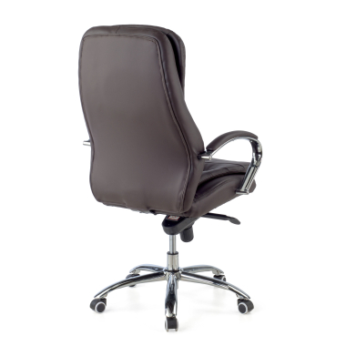 sillon de oficina marron atenas piel sintetica brazos tapizados 9