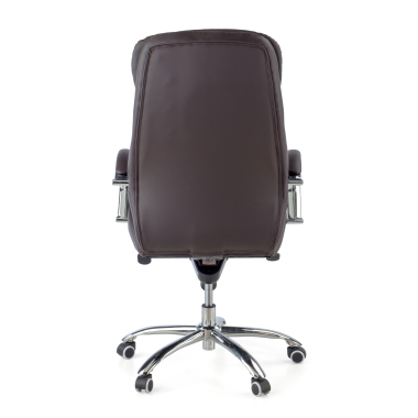 sillon de oficina marron atenas piel sintetica brazos tapizados 7