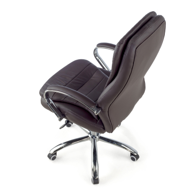 sillon de oficina marron atenas piel sintetica brazos tapizados 8