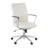 Sillón de Oficina Belfast, respaldo bajo, brazos aluminio, ecopiel