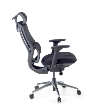 silla ergonomica negro aeroflow estructura negra malla brazos regulables 3d doble soporte lumbar reposacabezas 7