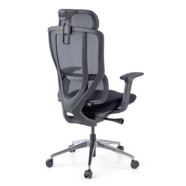 silla ergonomica negro aeroflow estructura negra malla brazos regulables 3d doble soporte lumbar reposacabezas 11