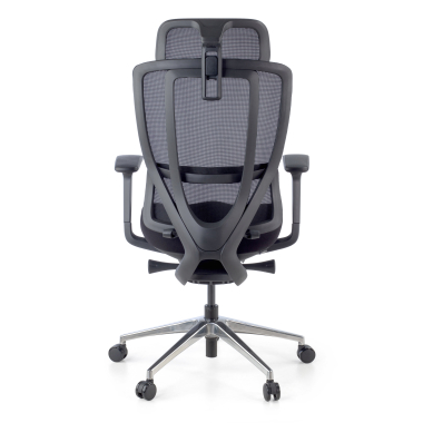 silla ergonomica negro aeroflow estructura negra malla brazos regulables 3d doble soporte lumbar reposacabezas 12