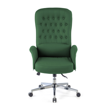 sillon de oficina verde ankara piel sintetica brazos tapizados 6