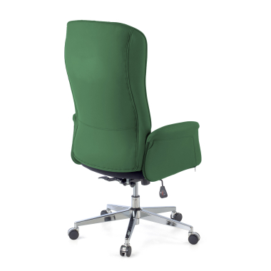 sillon de oficina verde ankara piel sintetica brazos tapizados 8