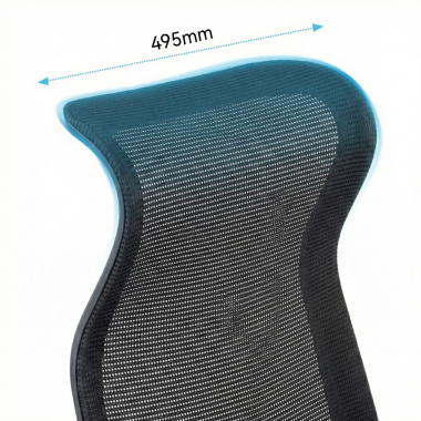 silla de oficina negro axis malla brazos fijos 10
