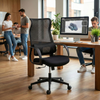 Silla de escritorio basculante Axis, soporte lumbar, 3 zonas independientes