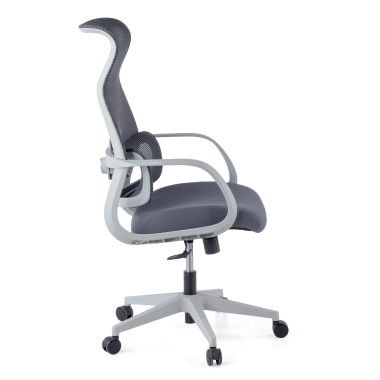 silla de oficina blanco gris axis malla brazos fijos 8