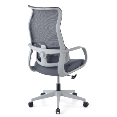 silla de oficina blanco gris axis malla brazos fijos 11