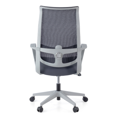 silla de oficina blanco gris axis malla brazos fijos 12