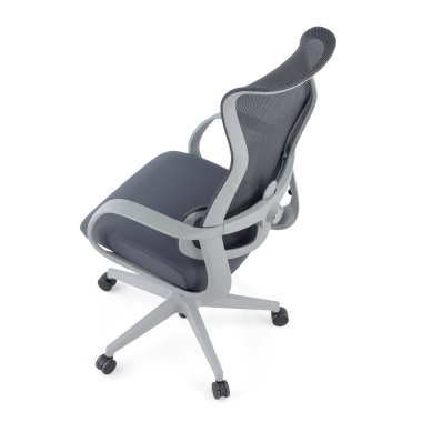 silla de oficina blanco gris axis malla brazos fijos 13