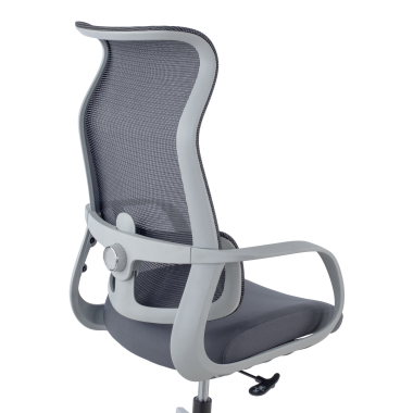 silla de oficina blanco gris axis malla brazos fijos 5