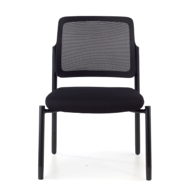 silla de visita negro bez podlokietnikow malla sin brazos 3