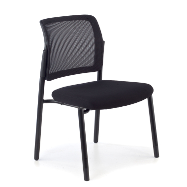 silla de visita negro bez podlokietnikow malla sin brazos 1