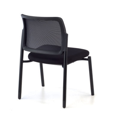 silla de visita negro bez podlokietnikow malla sin brazos 6
