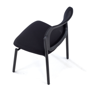silla de visita negro bez podlokietnikow malla sin brazos 9
