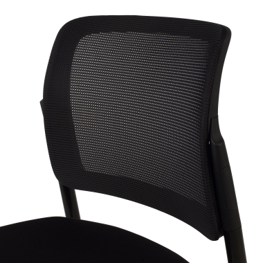 silla de visita negro bez podlokietnikow malla sin brazos 10