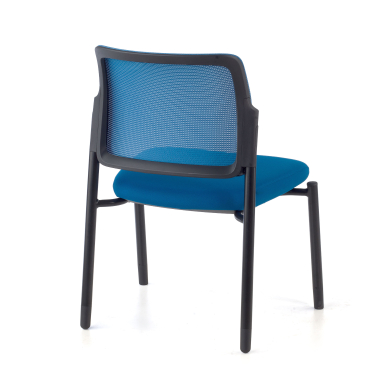 silla de visita azul bez podlokietnikow malla sin brazos 6