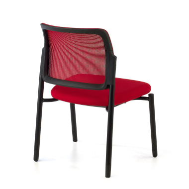 silla de visita rojo bez podlokietnikow malla sin brazos 6