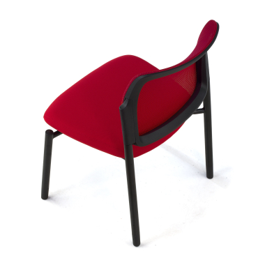 silla de visita rojo bez podlokietnikow malla sin brazos 9