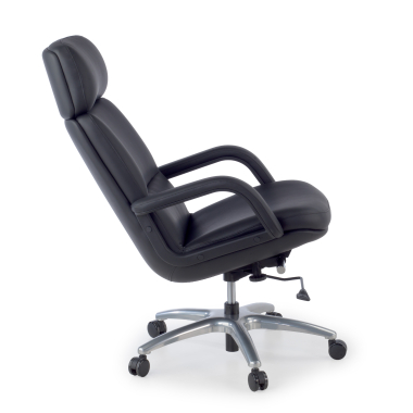 sillon de oficina negro watson piel sintetica brazos tapizados 5