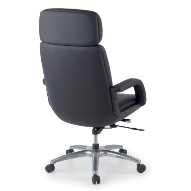 sillon de oficina negro watson piel sintetica brazos tapizados 9