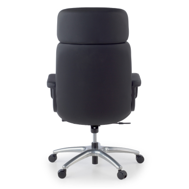 sillon de oficina negro watson piel sintetica brazos tapizados 8