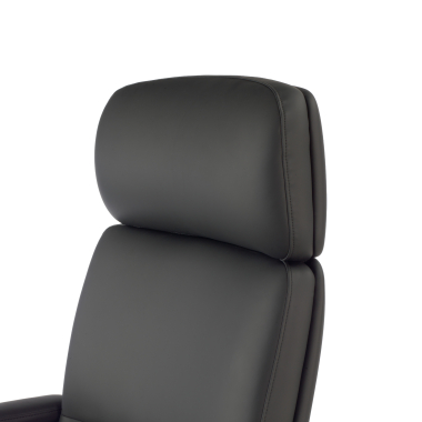sillon de oficina negro watson piel sintetica brazos tapizados 6