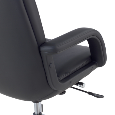 sillon de oficina negro watson piel sintetica brazos tapizados 7