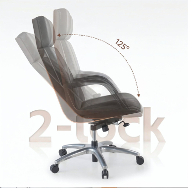sillon de oficina negro watson piel sintetica brazos tapizados 11
