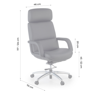 sillon de oficina negro watson piel sintetica brazos tapizados 12