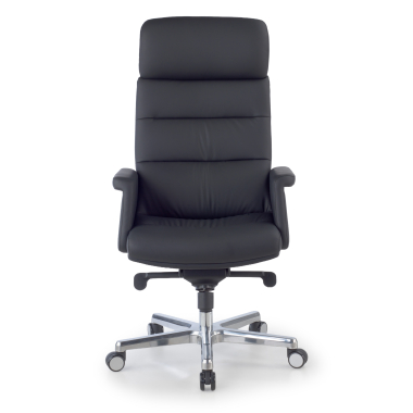 sillon de oficina negro consul piel sintetica brazos tapizados 3