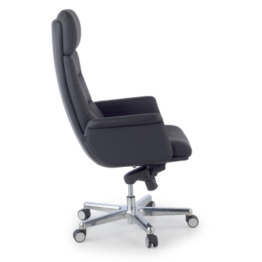 sillon de oficina negro consul piel sintetica brazos tapizados 5
