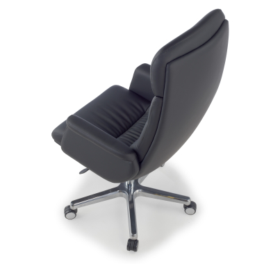 sillon de oficina negro consul piel sintetica brazos tapizados 11