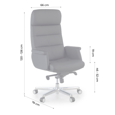 sillon de oficina negro consul piel sintetica brazos tapizados 14