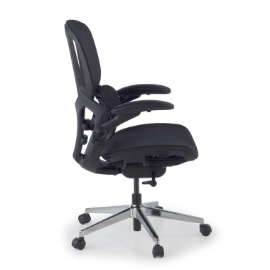 silla ergonomica negro erghos one sin reposacabezas malla brazos regulables 3d doble soporte lumbar 3