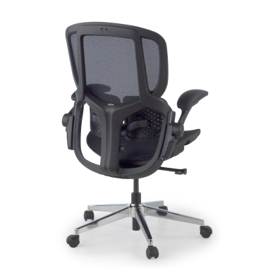 silla ergonomica negro erghos one sin reposacabezas malla brazos regulables 3d doble soporte lumbar 11