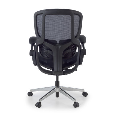 silla ergonomica negro erghos one sin reposacabezas malla brazos regulables 3d doble soporte lumbar 6
