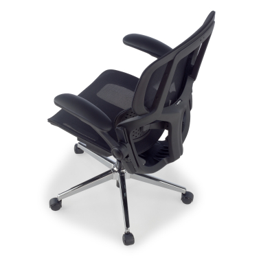 silla ergonomica negro erghos one sin reposacabezas malla brazos regulables 3d doble soporte lumbar 12