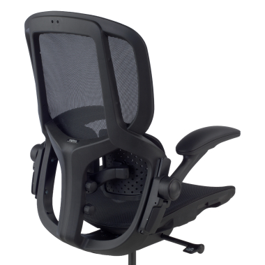 silla ergonomica negro erghos one sin reposacabezas malla brazos regulables 3d doble soporte lumbar 13