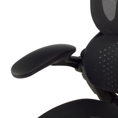 silla ergonomica negro erghos one sin reposacabezas malla brazos regulables 3d doble soporte lumbar 14